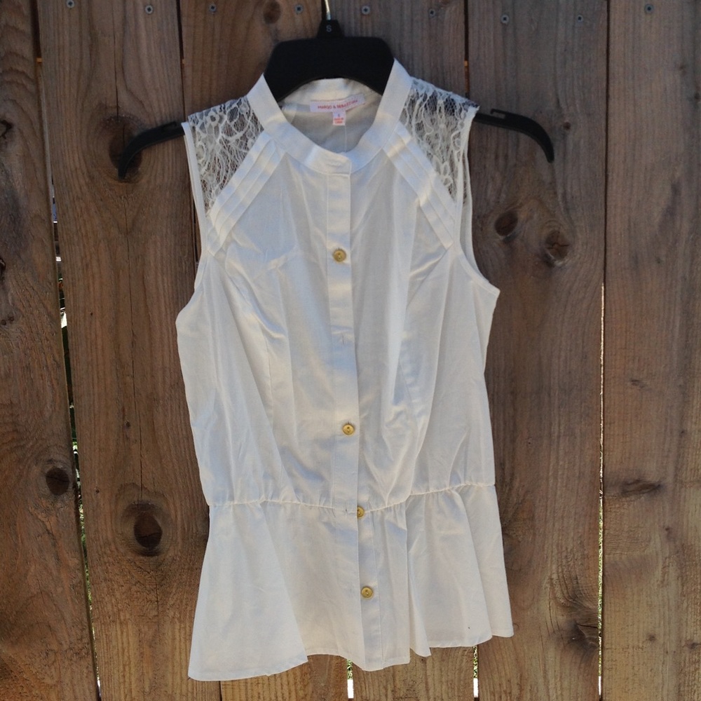 Margo and Sebastian White Top